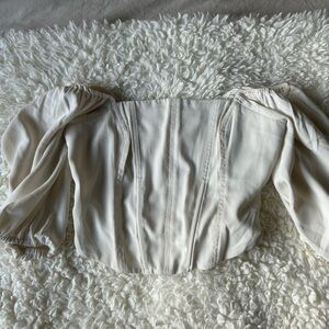 Puffy Sleeve Corset Top